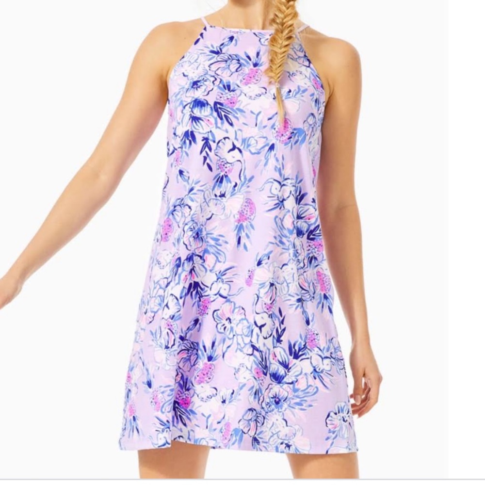NWT Lilly Pulitzer Light Lilacs Trunks In The Air Margot Swing Dress Size XXL